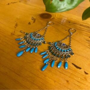 Vintage Bohemian Chandelier Earrings.